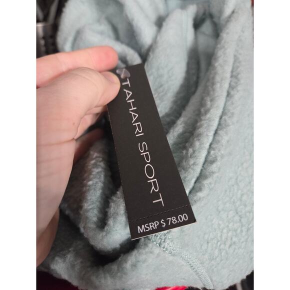 NWT Blue Fleece Sweater - Tahari Sport - L - Picture 5 of 5